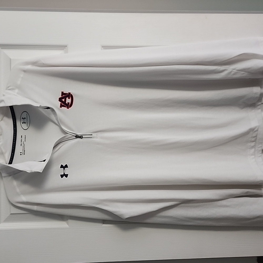 Mens Auburn Tigers Long Sleeve quarter zip shirt Under Armour XXL